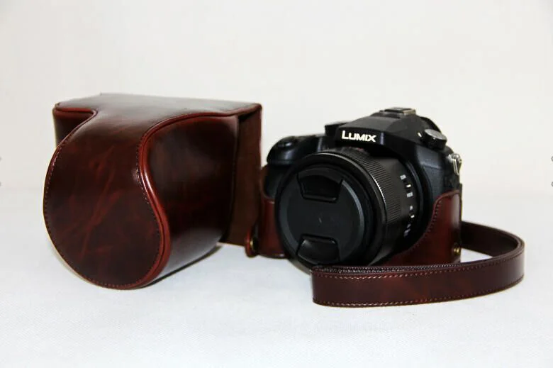 Чехол для камеры из искусственной кожи для Panasonic Lumix DMC-FZ1000 FZ1000, сумка с ремешком, 3 цвета