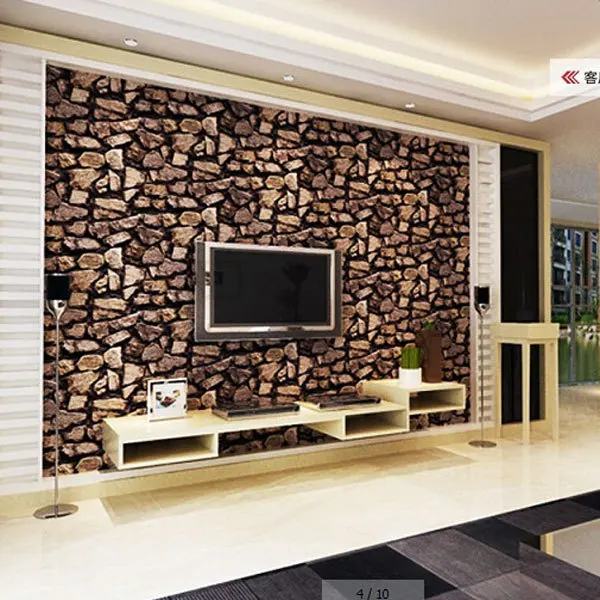 Modern Thick Stone Wallpaper Stereo Wallpapers Home Decoration Modern Thick Stone Wallpaper Stereo Wallpapers Home Decoration Project Wall Paper Waterproof Pvc Papel De Parede Qz0038 In From