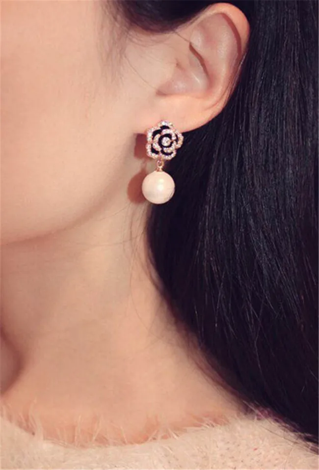 CX-Shirling цветы Жемчуг Роскошные известный бренд Boucles d'oreille ювелирные изделия серьги для женщин анти-аллергические необычные серьги