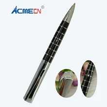 ACME Cool checker дизайн металлические шариковые ручки для деловых подарков модный розничный магазин канцелярские принадлежности серебро и черный квадратный шариковая ручка