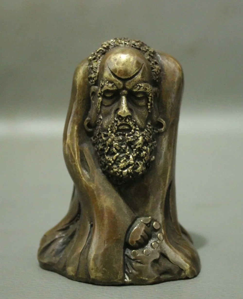 

Marked Chinese Buddhism Bronze Arhat Damo Bodhidharma Dharma Buddha Statue
