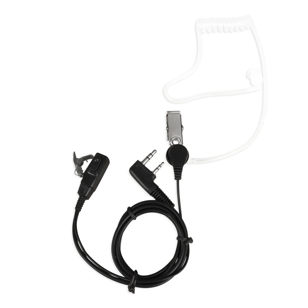 2 Pin Акустическая трубка гарнитура PTT MIC In ear иди и болтай Walkie Talkie Динамик гарнитуры