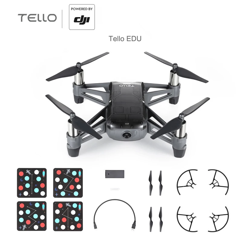 DJI Tello EDU/Tello Boost Combo Мини-Дрон выполнять летающие трюки снимать быстрые видео с EZ Shots игрушка плоскость FPV