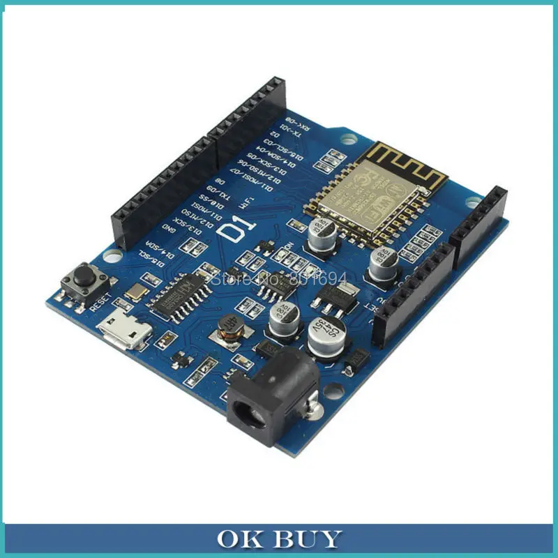 

Smart Electronics ESP-12E WeMos D1 WiFi UNO Based ESP8266 Shield for Arduino Compatible
