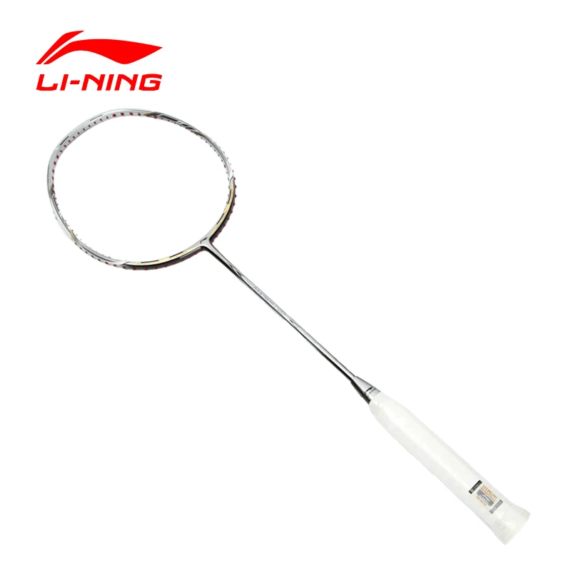 Li Ning N55-III Silver Professional Badminton Racket Li-Ning PM Carbon Single Racket Without Racket String AYPH162