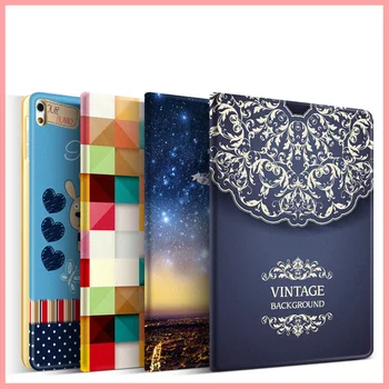

New leather Flip Folio for ipad air 3 10.5 2019 Smart Stand Case For Apple iPad Pro 10.5 inch 2017 Magnet Print Cover+film+pen