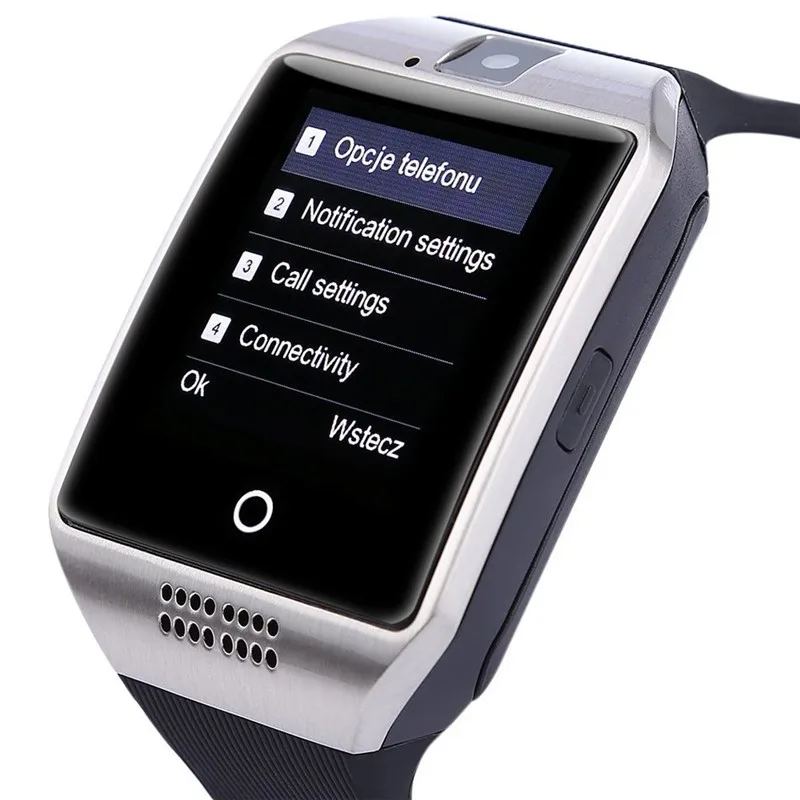 Умные часы Q18 SmartWatch поддержка sim карты TF Телефон Вызов Push Message камера Bluetooth
