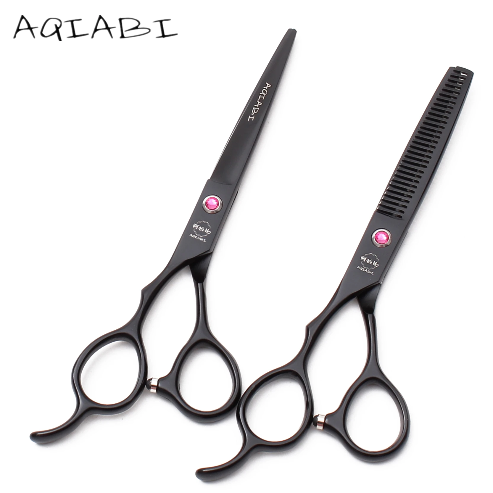 

A8001 5.5'' AQIABI 62HRC Left hand Professional Human Hair Scissors Hairdressing Cutting Shears Salon Barbers Thinning Scissors