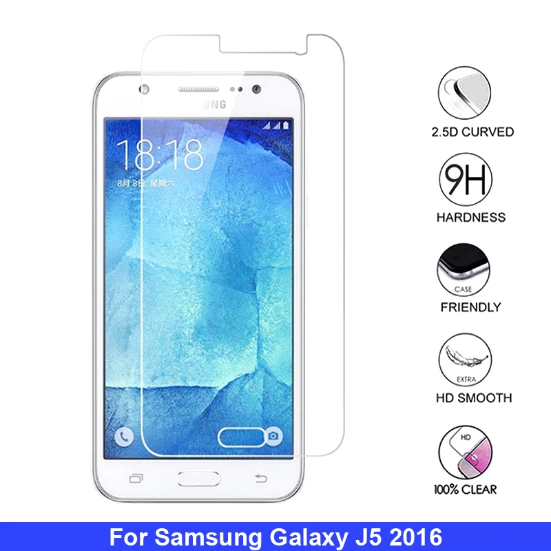 

2Pcs 9H Premium Tempered Glass For Samsung Galaxy J5 2016 J510FN J510F J510G Screen Protector Toughened Protective Film