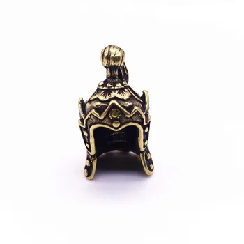

Brass Helmet Metal Knife Beads Chinese Knife Accessories Pure Copper Key Pendant Lanyard Sword Knife EDC Outdoor Pocket Tool