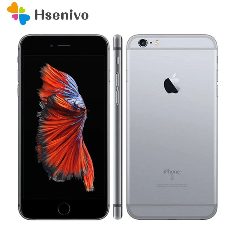 Apple iPhone 6S б/у (95% Новый)-Оригинальный разблокированный 6s Plus 4G LTE телефон 12 МП IOS 9