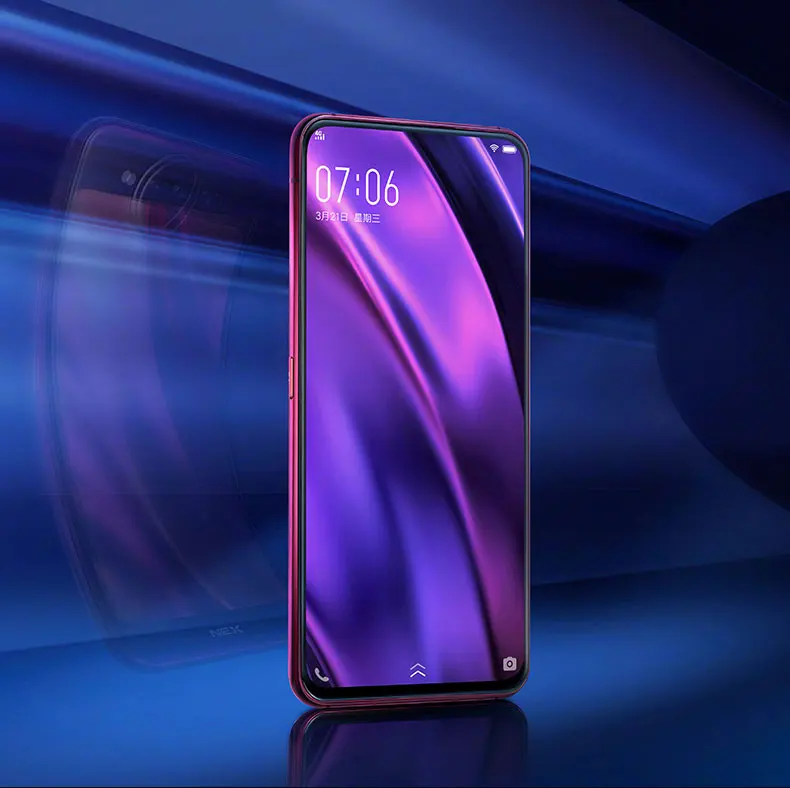 Оригинальный vivo nex 2 двухсторонний экран мобильный телефон 10 Гб 128 ГБ snapdraon 845 6,39 дюймов экран отпечаток пальца три камеры телефон