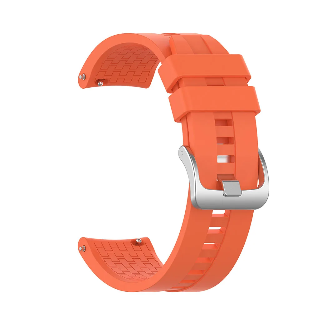 For Samsung Gear S3 Frontier SM-R760 Sport Silicone Strap 22mm Watch Band Rubber Bracelet Belt Watchband For Gear S3 Classic - Band Color: Orange