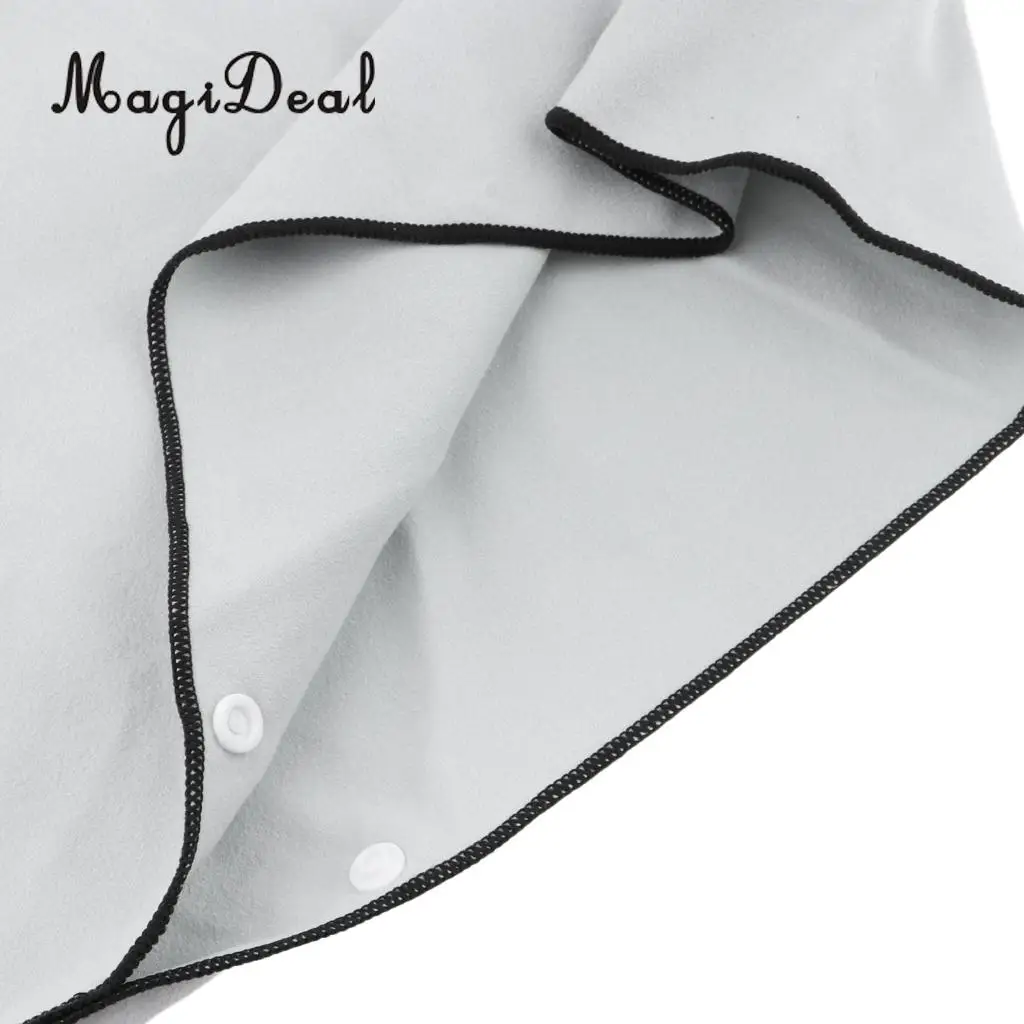 MagiDeal Surf Beach Wetsuit Changing Towel Poncho Robe & Hood, Pocket, Mesh Bag for Surfer, Swimmer, Diver - One Size Fits All