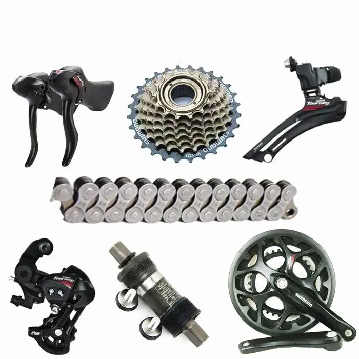 SHIMANO A070 дорожные велосипедные переключатели 2*7s 14s велосипедные переключатели - Цвет: 7pcs middle groupset