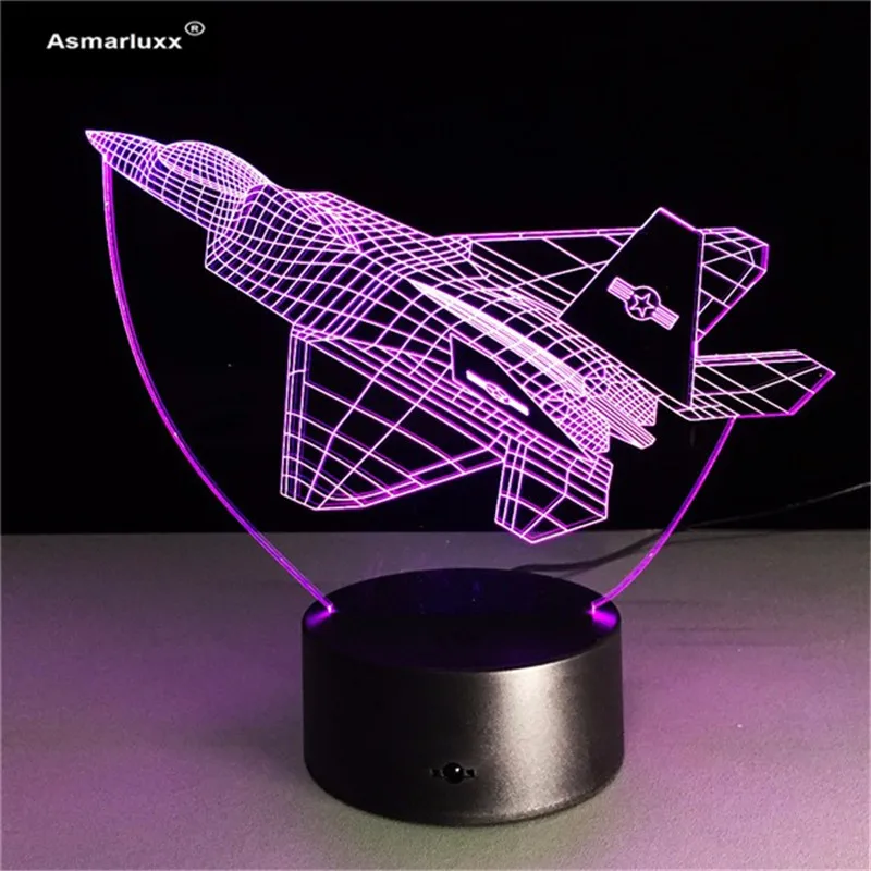 Asmarluxx Aircraft 3d led lamp0004