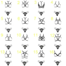 Женский комплект, модный, для тела, ремни, мягкие топы, клетка, бюстгальтер, черная эластичная регулировка, бондаж, белье, сексуальная грудь, БДСМ, готический Фетиш, эротический, Rave