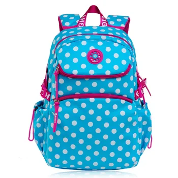 

Fashion dot Children School bags Backpacks For Girls Boys Waterproof Ultralight Kids book bags for Grade 2-4 mochila escolar