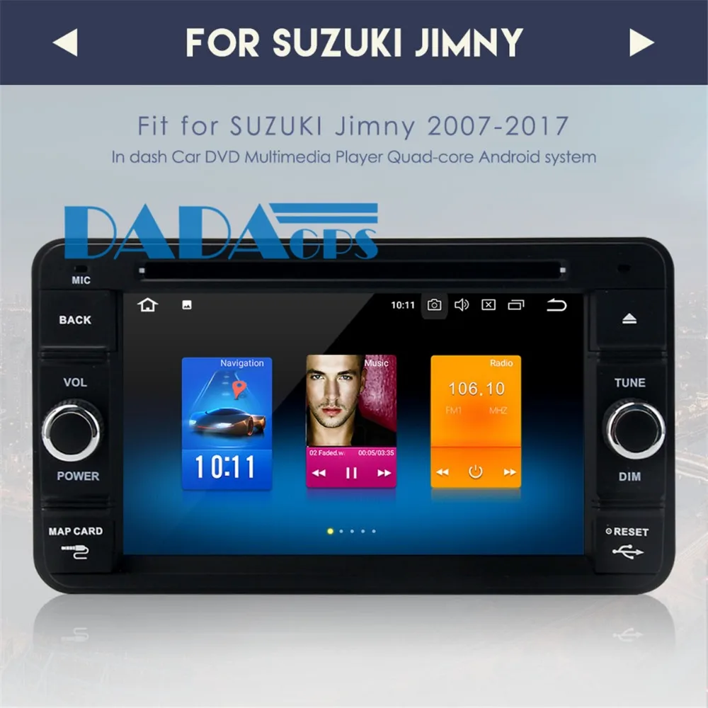 2 din Android 7 1 8 0 автомобильный радиоприемник DVD плеер GPS навигация для Suzuki Jimny 2007 2017