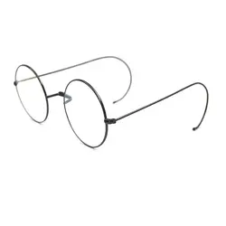Новые винтажные Для женщин Металл Круглые очки Рамка с Ушные крючки Регулируемый Для мужчин более Размеры плотная зеркало очки Óculos L3