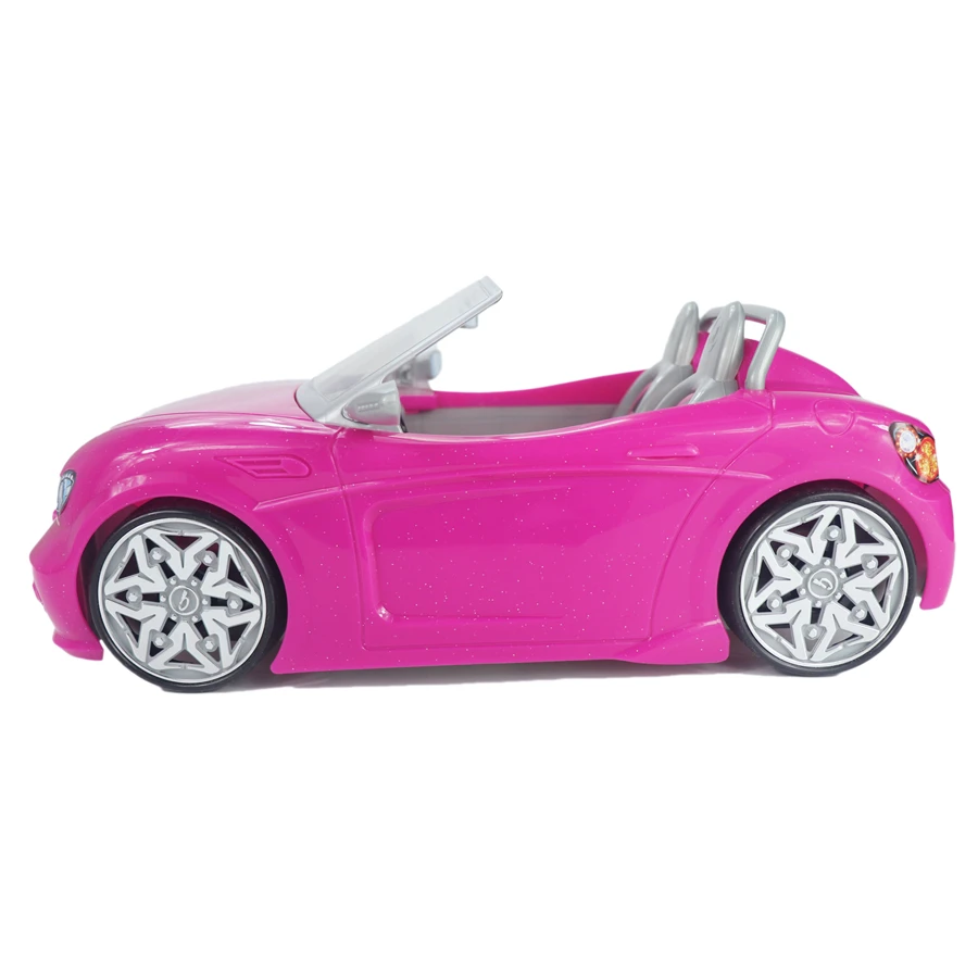 1/6 Doll Car 2 Seats Pink Convertible for Barbie Doll Accessories Toy Gift for Girls Kids Not Battery Powered|Dolls Accessories| - AliExpress