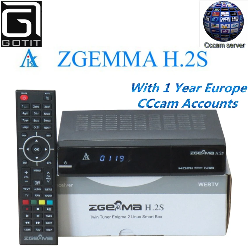 

Zgemma Star H.2S Satellite Receiver Linux OS DVB-S2 Twin Tuner Decoder with 1 Year Europe Spain UK Italy French CCcam account