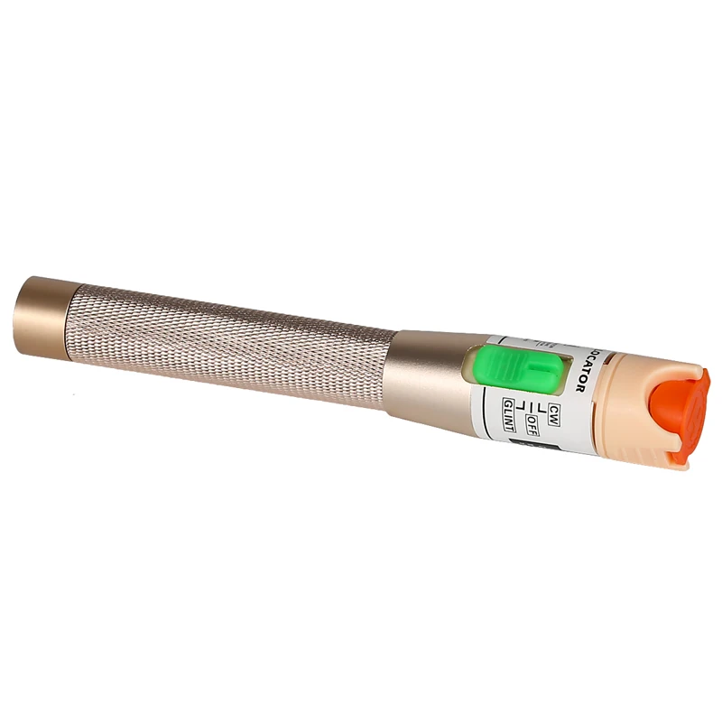 Golden 30km Red light source fiber tester pen 30MW visual fault locator compliant st fc sc Connector