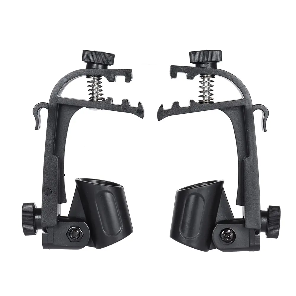 

2pcs Clamp Clip On Drum Rim Microphone Mic Mount Holder Adjustable Shockproof