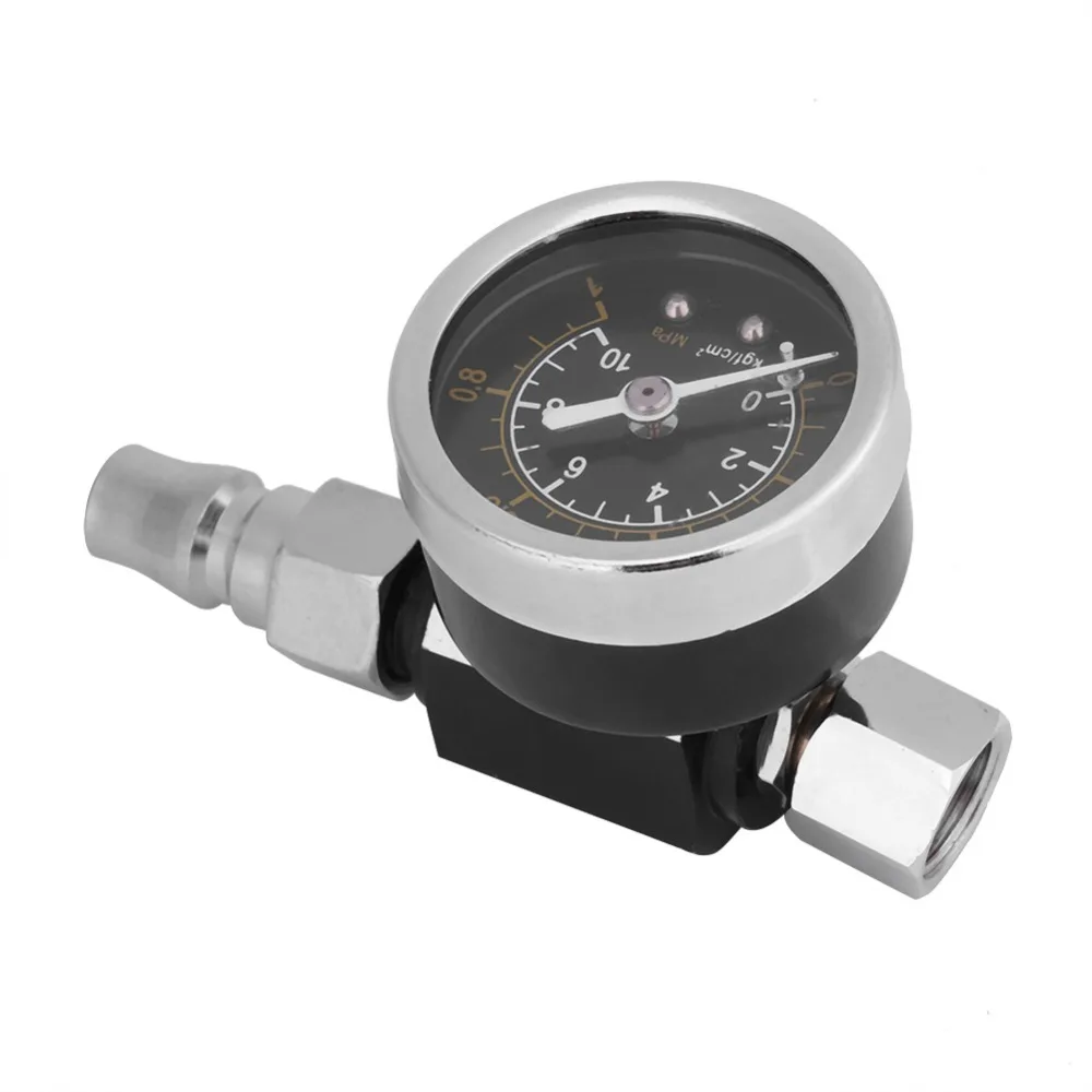 1/4 Inch BSP Professional Spray Gun Air Pressure Control Gauge