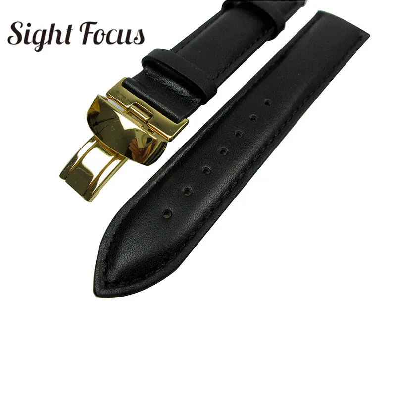Ремешок для часов Tissot часы из телячьей кожи для мужчин и женщин ремешки для часов 19 20 мм ремни Masculino браслет с серебряной золотой застежкой