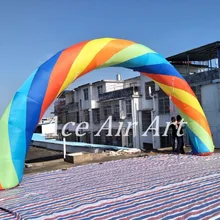 Свободный воздуходувка Радужный надувной декоративный бант арка