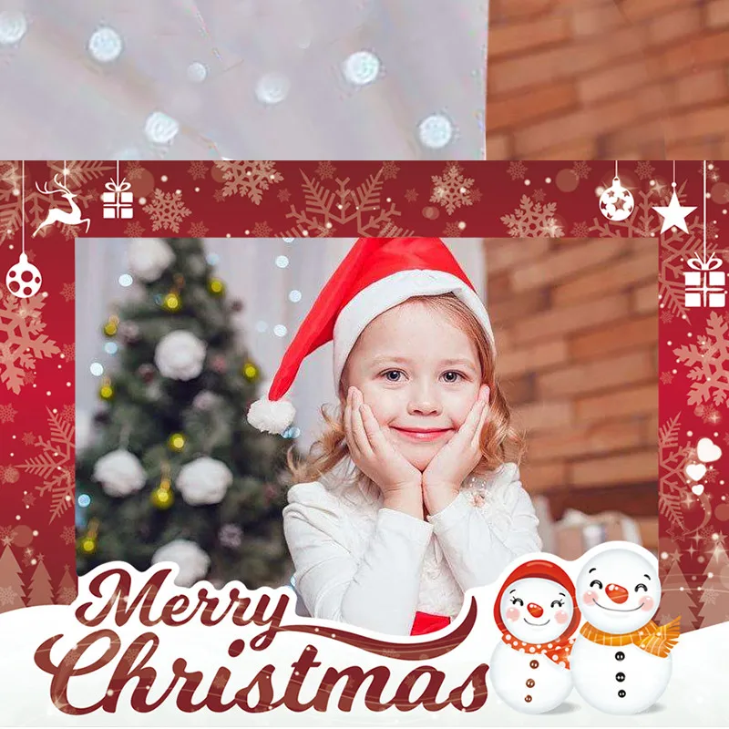 Chicinlife 1 шт. Merry Christmas Photo Booth рамка реквизит год Рождественские вечерние украшения Детские сувениры на день рождение фотобудка Реквизит Поставки