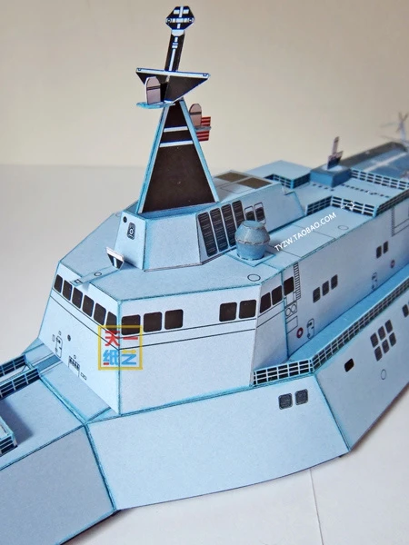 LCS Dependent Littoral Combat Ship Trisomy DIY военные корабль головоломка ручная работа Бумажная
