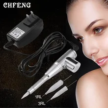 Бровей Перманентный макияж машины Швейцарский двигатель цифровая ручка губ лайнер Microblading с вышивка крестом иглы и советы сплав