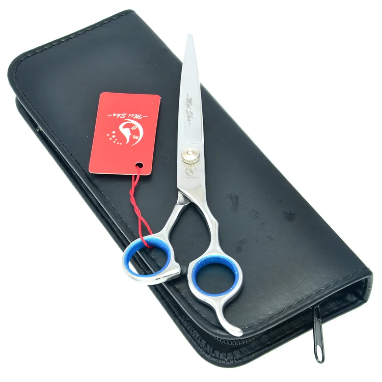 

7.0" Meisha Japan Straight Curved Hair Cutting Shears Dogs Grooming Scissors Sharp Pet Thinning Clipper for Puppy Haircut HB0064