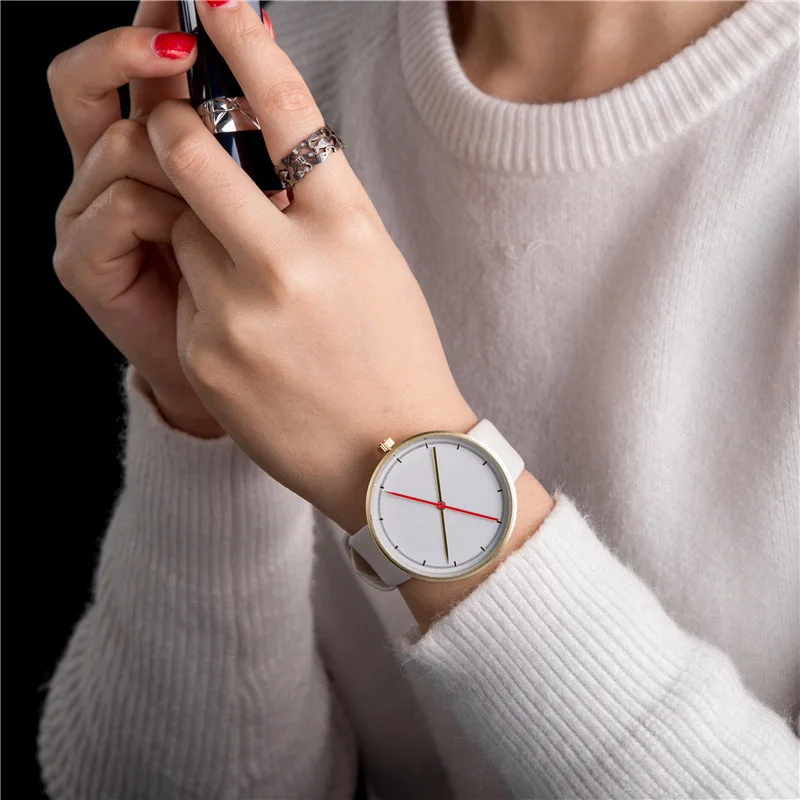 

Hot sale men women fashion quartz watches minimalism design casual male student female wristwatch reddot design award watch
