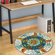 Мультфильм в китайском стиле 60-80 см круглый стол наклейка для ремонта гостиной спальни ПВХ водонепроницаемый пол стикер декоративная пленка