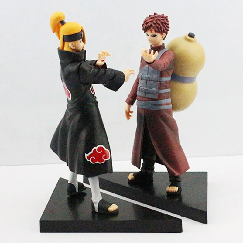 16 ~ 17 см 2 шт./компл. Naruto Deidara VS Gaara ПВХ фигурки Коллекционная модель игрушки с