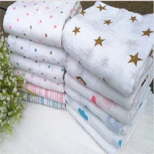 2016 New 1pc Baby Kids 115*115CM Soft Aden Anais 100% Muslin Cotton swaddle Baby Blankets Patterns Breathable For Newborn F075