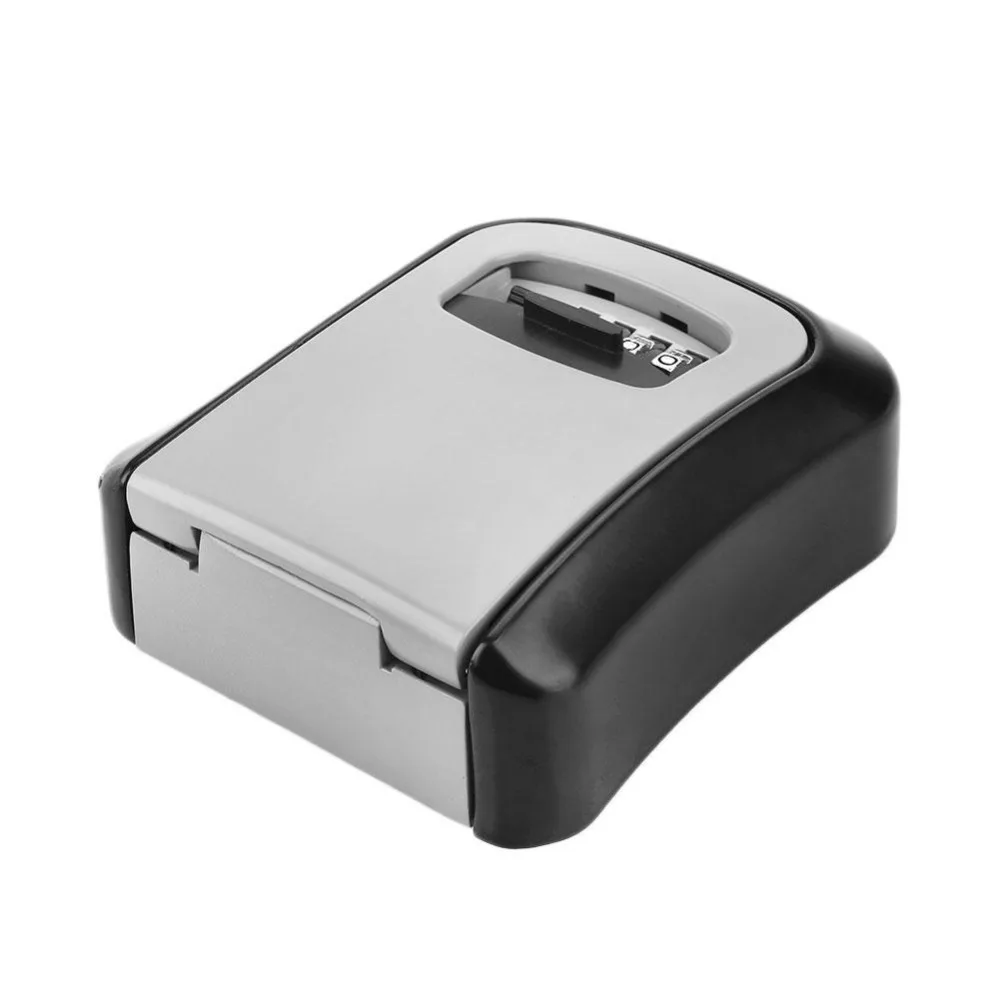 Portable Safe Box Wall Mounted Combination Lock Metal Alloy Storage Store Key Storage Organizer Boxes