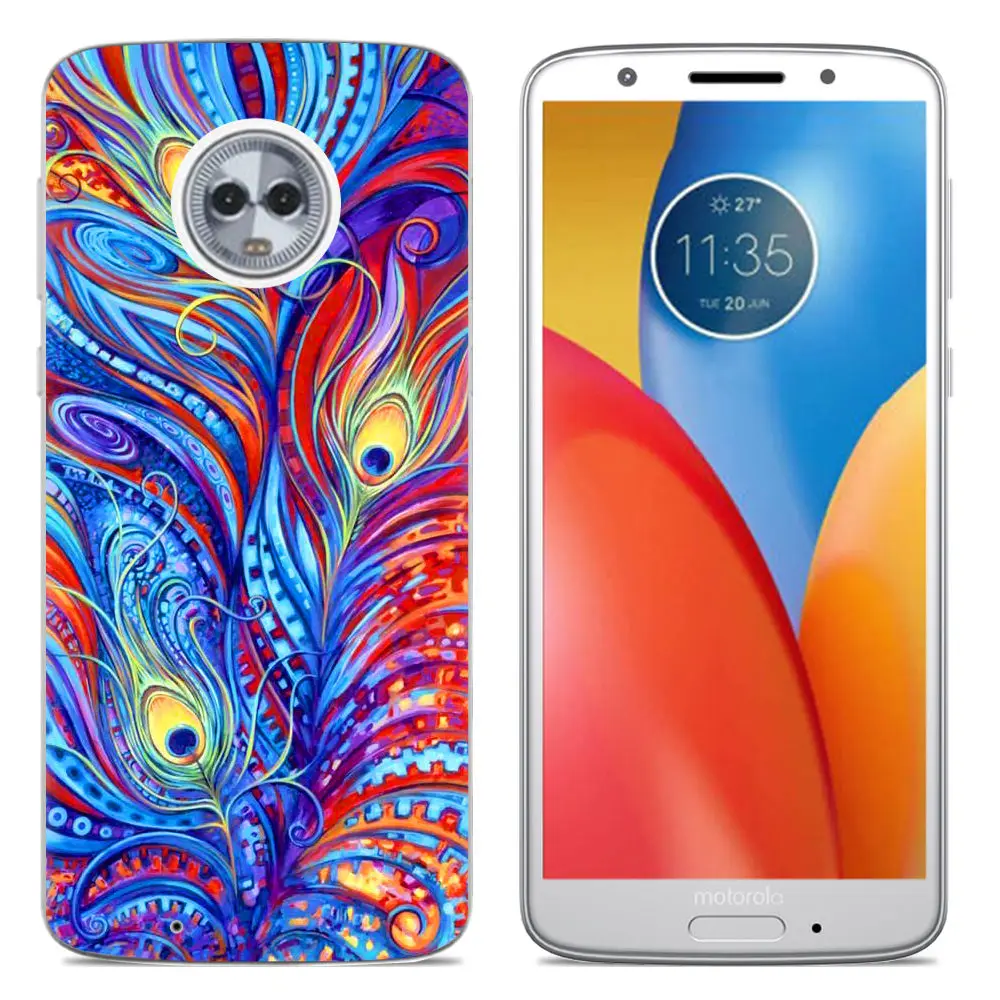 Новое поступление чехол для телефона Moto G6/Moto G6 Plus/MOTO Z3 Play модный дизайн окрашенный