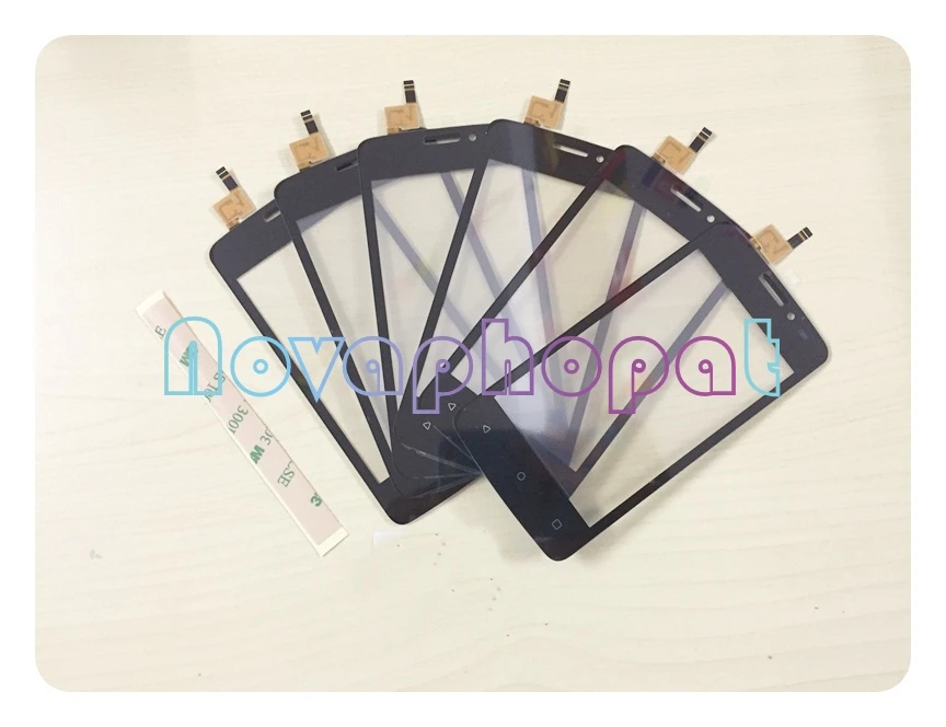 Novaphopat черный датчик для FLY FS404 Stratus 3 FS 404 сенсорный экран дигитайзер стеклянная