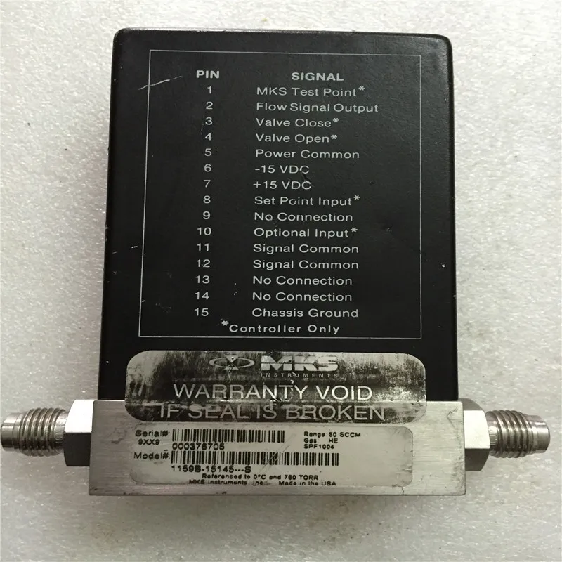 

MKS MASS FLOW CONTROLLER 1159B-15145