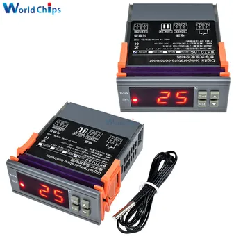 

WH7016C DC 12V 24V AC 220V 10A -50~110 Celsius LCD Digital Temperature Controller Electronic Thermostat Thermomter With Probe