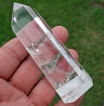 

free shipping 04445 Clear Quartz Crystal Point Madagascar Wand Healing Reiki Rock