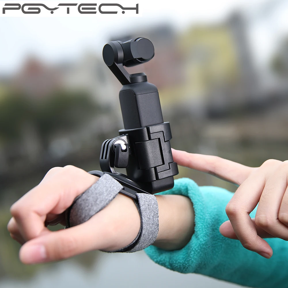 

PGYTECH OSMO Pocket Breathability Anti Skid Hand and Wrist Strap 360 Degree Rotation Adjustable Size for GoPro Action Camera