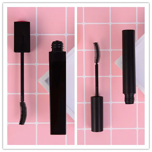 

1pcs Empty Mascara Tube Square/Round Portable Eyelash Vial Liquid Bottle Plastic Container Black Hot