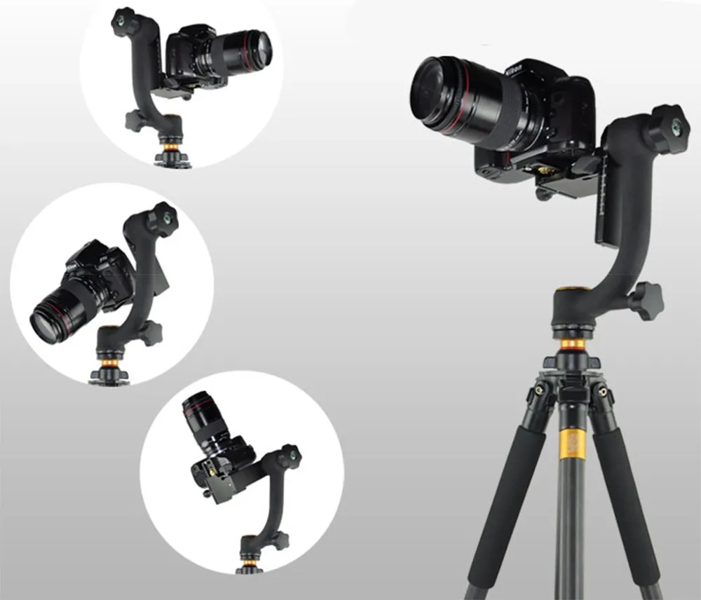 INSEESI Профессиональный Камера телефото объектив для съемки панорамы 360 градусов головка для штатива 1/4 винт для QZSD Q999s Q666 Zomei штатив-Трипод