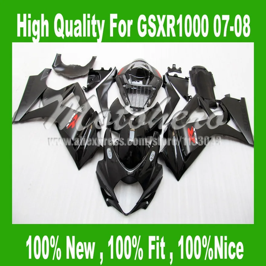 12-Pack Black Rubber Frame Plugs For Suzuki GSX-R 1000 2007-2008 Motorcycle