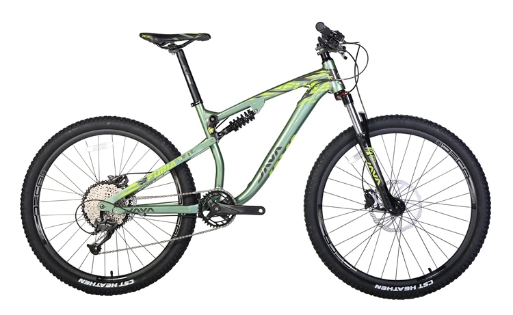 JAVA Mountain Bike 27.5er Full Suspension bicycle 9 Speed Oil Disc Brake